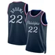 Johni Broome ＃22 Men's Swingman 2025/26 Philadelphia 76ers Navy City Edition Jersey