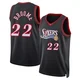 Johni Broome ＃22 Men's Swingman Black Philadelphia 76ers Classic Edition Jersey