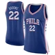 Johni Broome ＃22 Women's Swingman Blue Philadelphia 76ers Jersey - Icon Edition