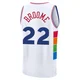 Johni Broome ＃22 Youth 2024/25 Philadelphia 76ers White Fast Break City Edition Jersey