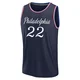 Johni Broome ＃22 Youth 2025/26 Philadelphia 76ers Fast Break Navy City Edition Jersey