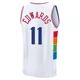Justin Edwards ＃11 Men's 2024/25 Philadelphia 76ers White Fast Break City Edition Jersey