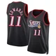 Justin Edwards ＃11 Youth Swingman Black Philadelphia 76ers Classic Edition Jersey