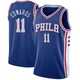 Justin Edwards ＃11 Youth Swingman Blue Philadelphia 76ers Jersey - Icon Edition