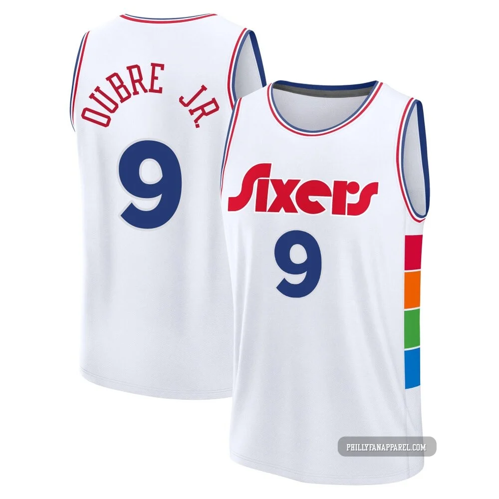 Kelly Oubre Jr. ＃9 Men's 2024/25 Philadelphia 76ers White Fast Break City Edition Jersey
