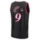 Kelly Oubre Jr. ＃9 Men's Black Philadelphia 76ers Fast Break Classic Edition Jersey