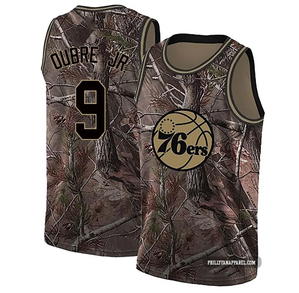 Kelly Oubre Jr. ＃9 Men's Swingman Camo Philadelphia 76ers Realtree Collection Jersey