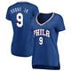 Kelly Oubre Jr. ＃9 Women's Royal Philadelphia 76ers Fast Break Jersey - Icon Edition