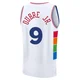 Kelly Oubre Jr. ＃9 Youth 2024/25 Philadelphia 76ers White Fast Break City Edition Jersey