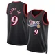 Kelly Oubre Jr. ＃9 Youth Swingman Black Philadelphia 76ers Classic Edition Jersey