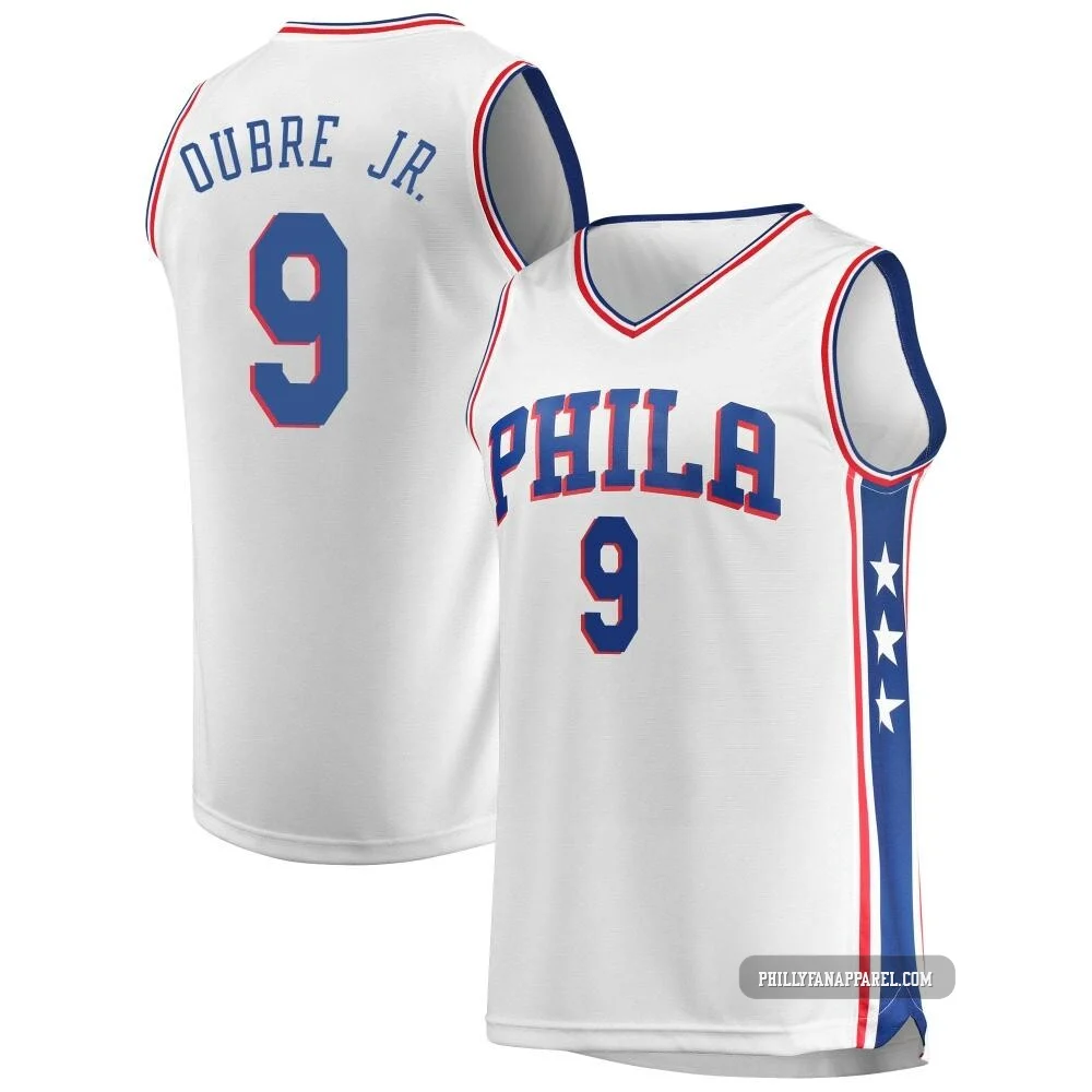 Kelly Oubre Jr. ＃9 Youth White Philadelphia 76ers Fast Break Jersey - Association Edition