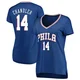 Kennedy Chandler ＃14 Women's Royal Philadelphia 76ers Fast Break Jersey - Icon Edition