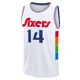 Kennedy Chandler ＃14 Youth 2024/25 Philadelphia 76ers White Fast Break City Edition Jersey