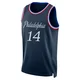 Kennedy Chandler ＃14 Youth Swingman 2025/26 Philadelphia 76ers Navy City Edition Jersey