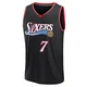 Kyle Lowry ＃7 Men's Black Philadelphia 76ers Fast Break Classic Edition Jersey