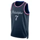 Kyle Lowry ＃7 Men's Swingman 2025/26 Philadelphia 76ers Navy City Edition Jersey