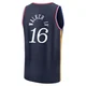 Lonnie Walker IV ＃16 Men's 2025/26 Philadelphia 76ers Fast Break Navy City Edition Jersey