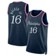 Lonnie Walker IV ＃16 Men's Swingman 2025/26 Philadelphia 76ers Navy City Edition Jersey
