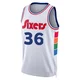 Malcolm Hill ＃36 Youth Swingman 2024/25 Philadelphia 76ers White City Edition Jersey