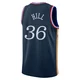 Malcolm Hill ＃36 Youth Swingman 2025/26 Philadelphia 76ers Navy City Edition Jersey