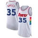 Marcus Bagley ＃35 Men's Authentic 2024/25 Philadelphia 76ers White City Edition Jersey