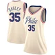 Marcus Bagley ＃35 Women's Swingman Cream Philadelphia 76ers Jersey - City Edition