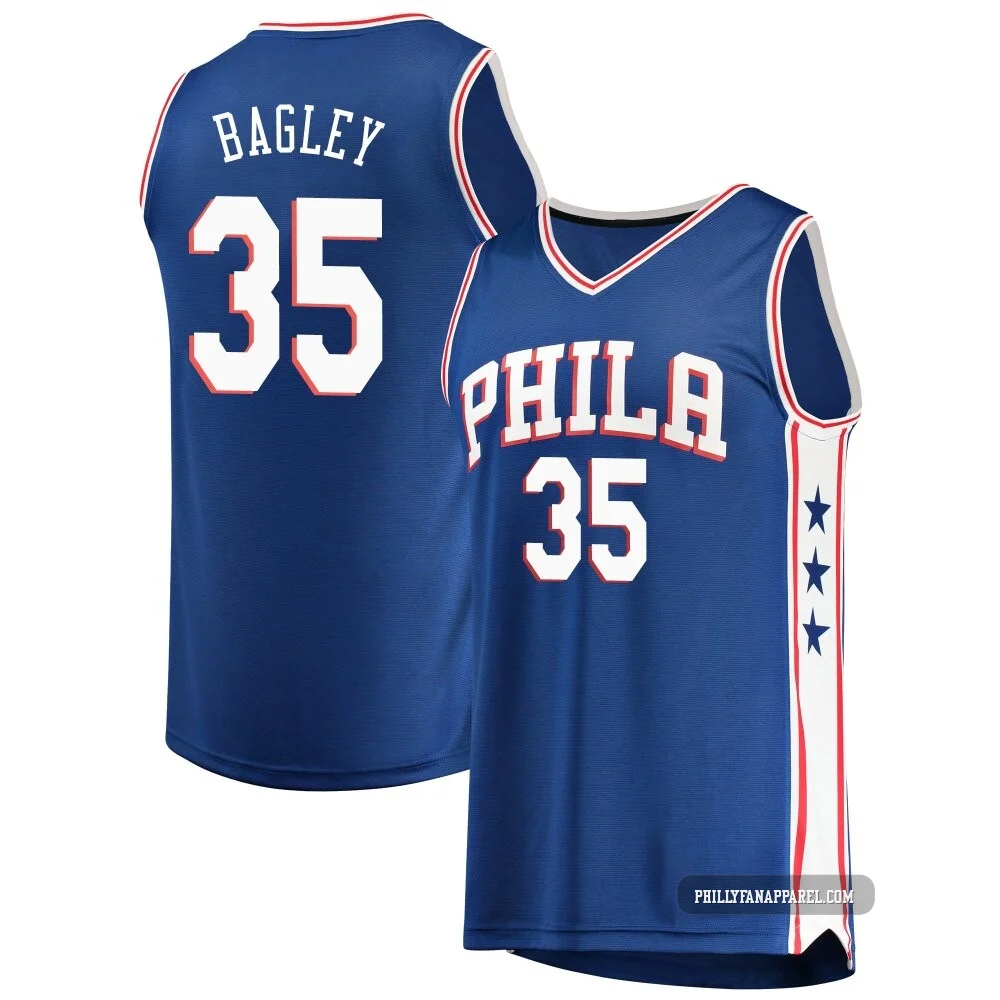 Marcus Bagley ＃35 Youth Royal Philadelphia 76ers Fast Break Jersey - Icon Edition