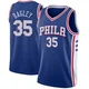 Marcus Bagley ＃35 Youth Swingman Blue Philadelphia 76ers Jersey - Icon Edition