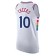 Maurice Cheeks ＃10 Men's Authentic 2024/25 Philadelphia 76ers White City Edition Jersey