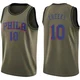Maurice Cheeks ＃10 Men's Swingman Green Philadelphia 76ers Salute to Service Jersey