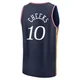 Maurice Cheeks ＃10 Youth 2025/26 Philadelphia 76ers Fast Break Navy City Edition Jersey