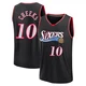Maurice Cheeks ＃10 Youth Black Philadelphia 76ers Fast Break Classic Edition Jersey