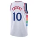 Maurice Cheeks ＃10 Youth Swingman 2024/25 Philadelphia 76ers White City Edition Jersey