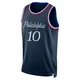 Maurice Cheeks ＃10 Youth Swingman 2025/26 Philadelphia 76ers Navy City Edition Jersey