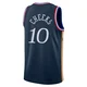 Maurice Cheeks ＃10 Youth Swingman 2025/26 Philadelphia 76ers Navy City Edition Jersey