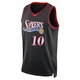 Maurice Cheeks ＃10 Youth Swingman Black Philadelphia 76ers Classic Edition Jersey