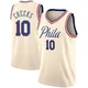 Maurice Cheeks ＃10 Youth Swingman Cream Philadelphia 76ers Jersey - City Edition