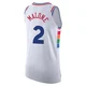 Moses Malone ＃2 Men's Authentic 2024/25 Philadelphia 76ers White City Edition Jersey