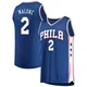 Moses Malone ＃2 Men's Royal Philadelphia 76ers Fast Break Jersey - Icon Edition