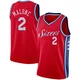 Moses Malone ＃2 Men's Swingman Red Philadelphia 76ers Jersey - Statement Edition