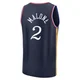 Moses Malone ＃2 Youth 2025/26 Philadelphia 76ers Fast Break Navy City Edition Jersey