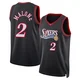 Moses Malone ＃2 Youth Swingman Black Philadelphia 76ers Classic Edition Jersey