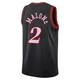 Moses Malone ＃2 Youth Swingman Black Philadelphia 76ers Classic Edition Jersey