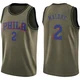 Moses Malone ＃2 Youth Swingman Green Philadelphia 76ers Salute to Service Jersey