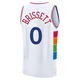 Oshae Brissett ＃0 Men's 2024/25 Philadelphia 76ers White Fast Break City Edition Jersey