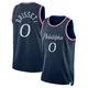 Oshae Brissett ＃0 Men's Swingman 2025/26 Philadelphia 76ers Navy City Edition Jersey