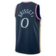 Oshae Brissett ＃0 Men's Swingman 2025/26 Philadelphia 76ers Navy City Edition Jersey