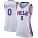 Oshae Brissett ＃0 Women's Swingman White Philadelphia 76ers Jersey - Association Edition