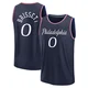Oshae Brissett ＃0 Youth 2025/26 Philadelphia 76ers Fast Break Navy City Edition Jersey