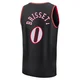 Oshae Brissett ＃0 Youth Black Philadelphia 76ers Fast Break Classic Edition Jersey